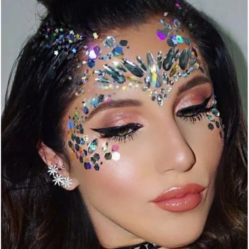 Adesivo De Rosto Para Festa E Carnaval