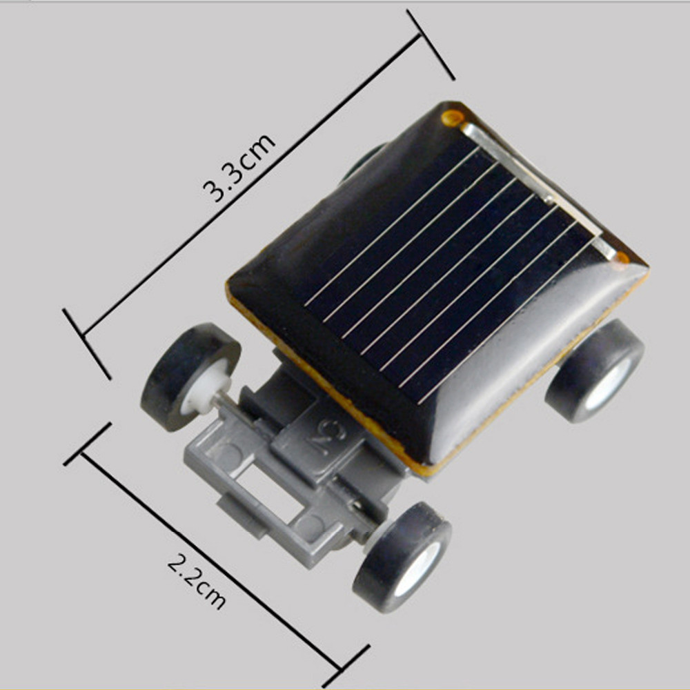 Nebwe Mini Toy Cars,Smallest Solar Power Mini Toy Car Racer Educational Solar Powered Toy 