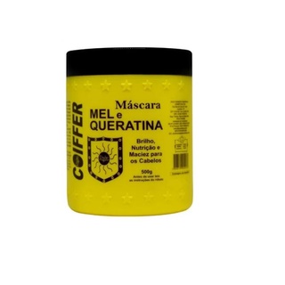 Mascara Hidratação Nutrição Mel E Queratina Coiffer 500g