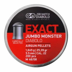 Chumbinhos JSB Exact Jumbo Monster 5.5mm 25,39gr 200 unidades.