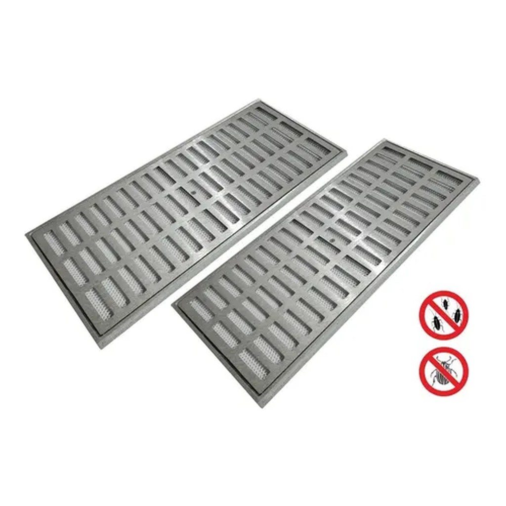 Ralo Grelha 20x100 Linear C/ Tela Anti Inseto