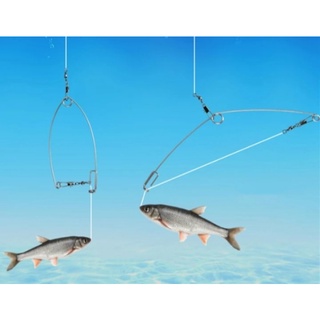 Fisgador De Peixe Automático + anzol Kit Fiscador + Cabo De Aço
