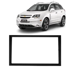 Moldura 2 Din - Chevrolet Captiva 2008 a 2016 - Preto
