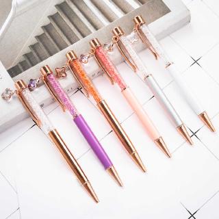 1 Pç Caneta Esferográfica Com Cristal/Diamante/Strass/Estrela Para Presente/Escritório/Papelaria
