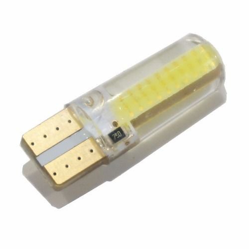 Unidade Lâmpada Pingo T10 Led Cob Amarelo Lanterna Farolete Mala Teto Placa