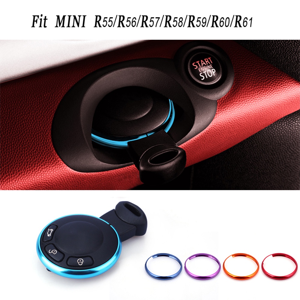 Chaveiro de liga de alumínio Para Mini Cooper JCW R55 R56 R57 R58 R59 R60 R61 Countryman Clubman Carro Acessórios