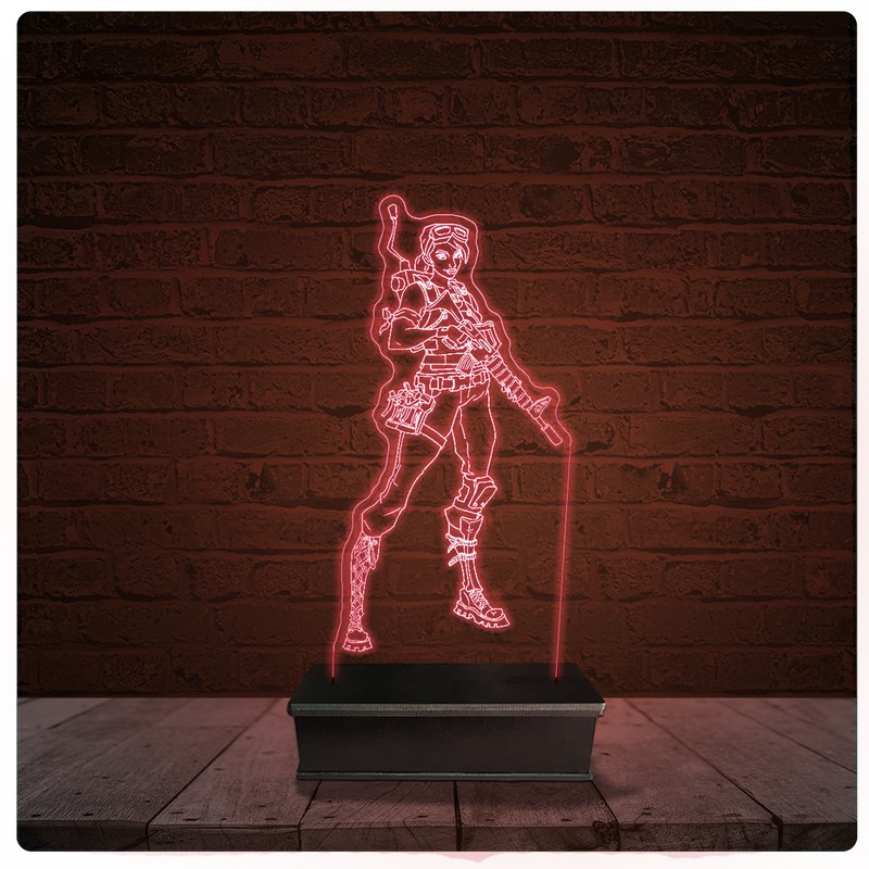 Abajur Luminária Acrílico Led - Fortnite Jogo 02
