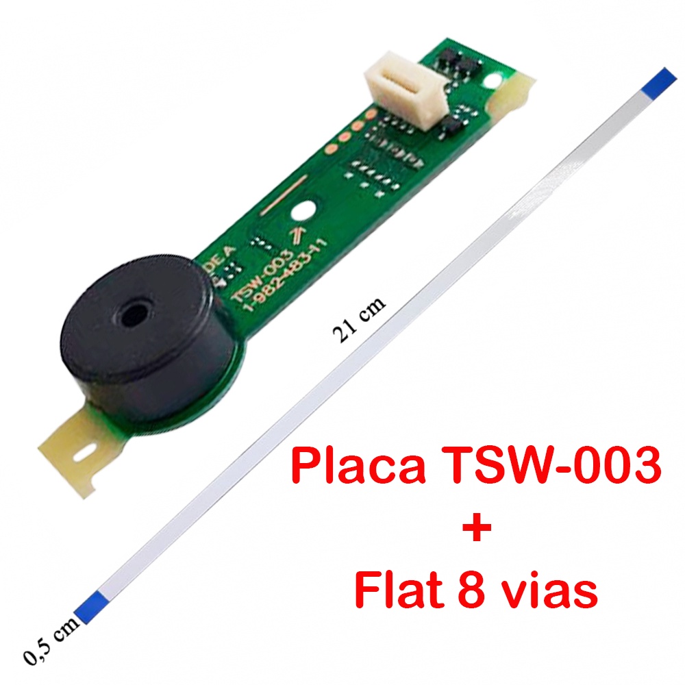 Kit Reparo Ps4 Placa Botão Eject Tsw-003 + Cabo Flat 8 Vias