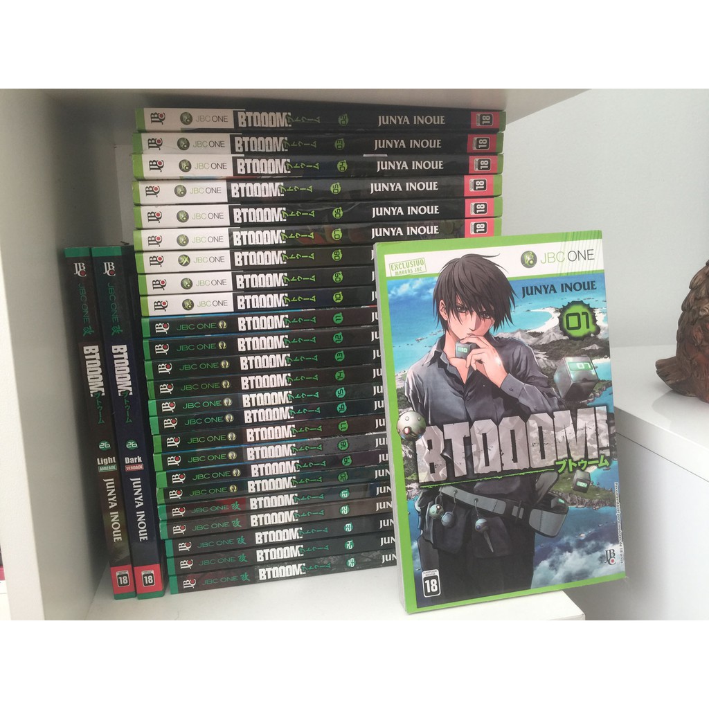 Coleção Completa Mangá Btooom 1 ao 26 Light E Dark