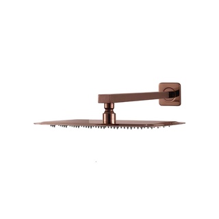 Ducha Chuveiro Retangular Inox 28x18cm São Luís Pingoo - Dourado Rose