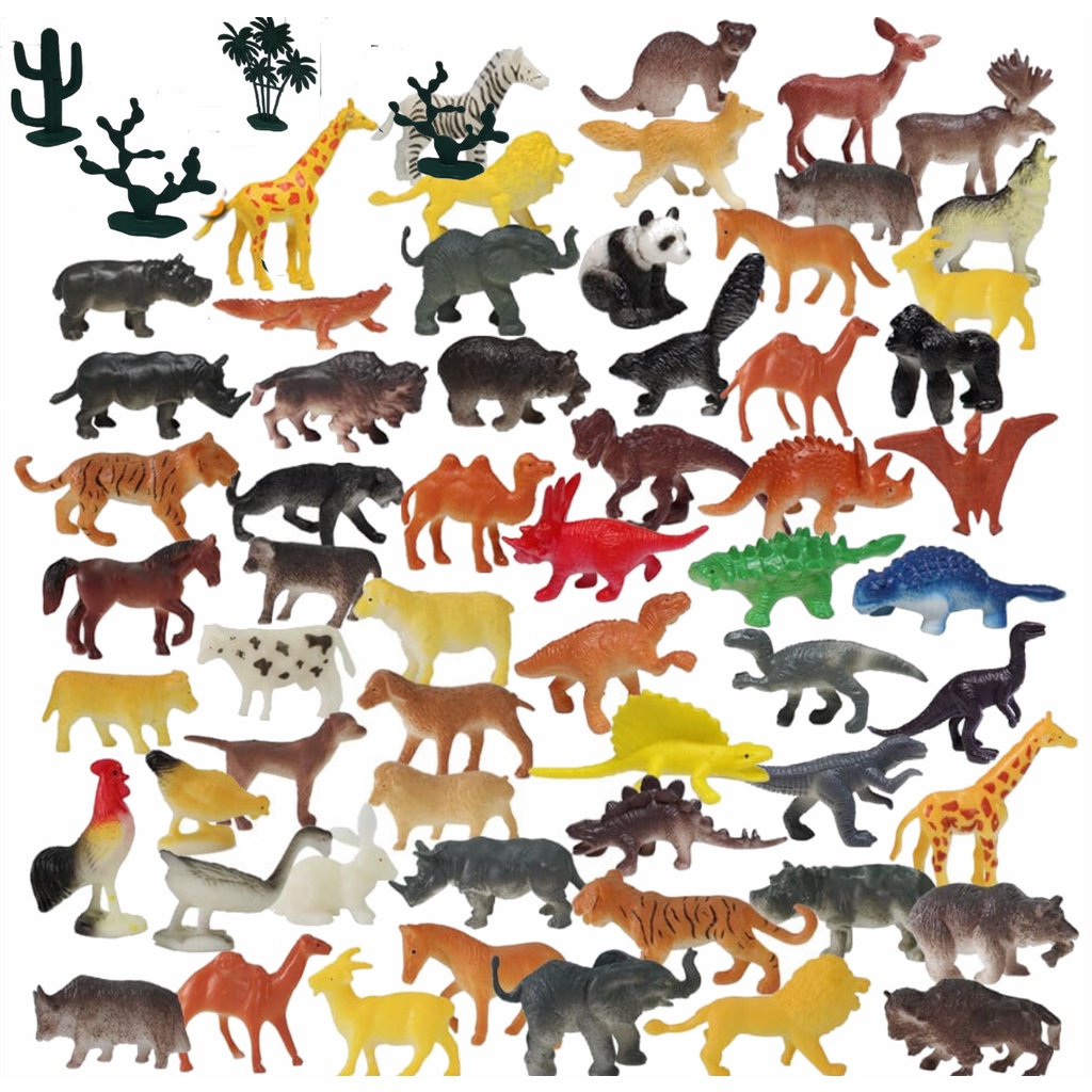 kit Animais Em Miniatura De Brinquedo | Shopee Brasil