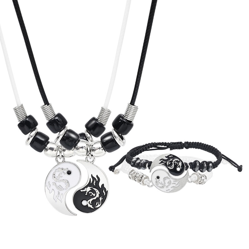 9er-Set Yin-Yang-Tai-Chi-Anhänger Aus Legierung – DIY-Bastelzubehör Für Ketten, Armbänder & Schlüsselanhänger