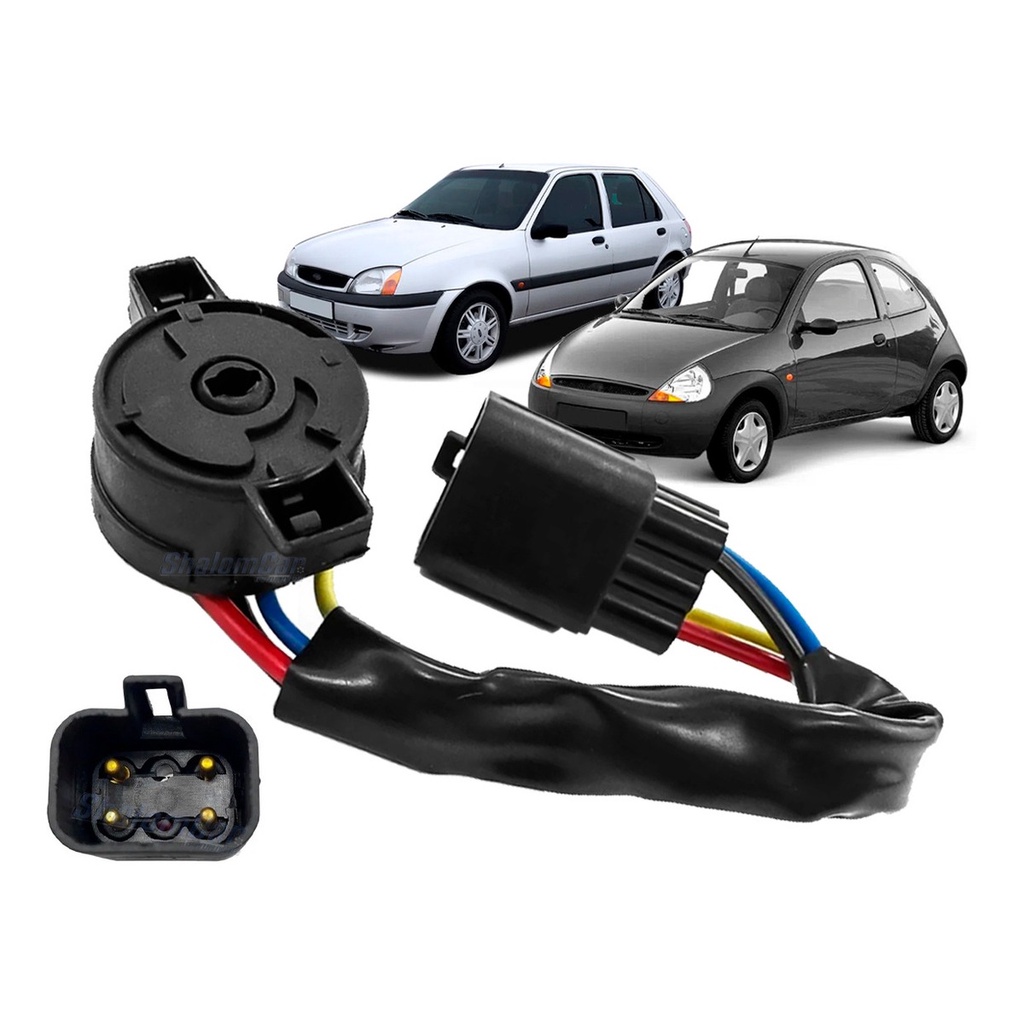 COMUTADOR PARTIDA FIESTA KA COURIER ECOSPORT 1996 A 2007 em Oferta na Shopee