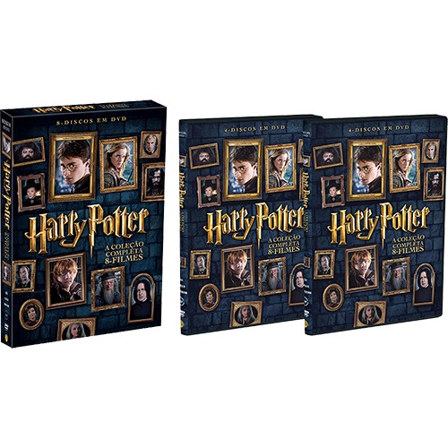 Harry Potter Coleção Completa 8 Filmes Lacrado Box dvd  com luva
