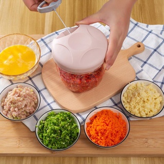 Mini Processador de Alimentos Triturador Manual Cortador de Legumes 3 Lâminas Cores Sortidas em Oferta na Shopee