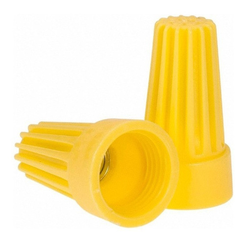 Conector Emenda Fio Elétrico Cabo Torção Amarelo 7,4mm² Isolado Instalação Rápida