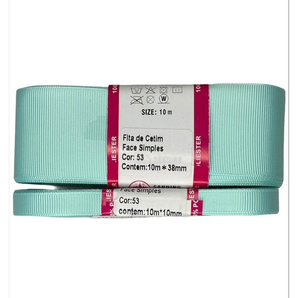 Kit  PROMOCIONAL 20 METROS Casadinho Gorgurão Sanding 10mm/ 38mm - 10 Metros de Cada  fita PARTE 1
