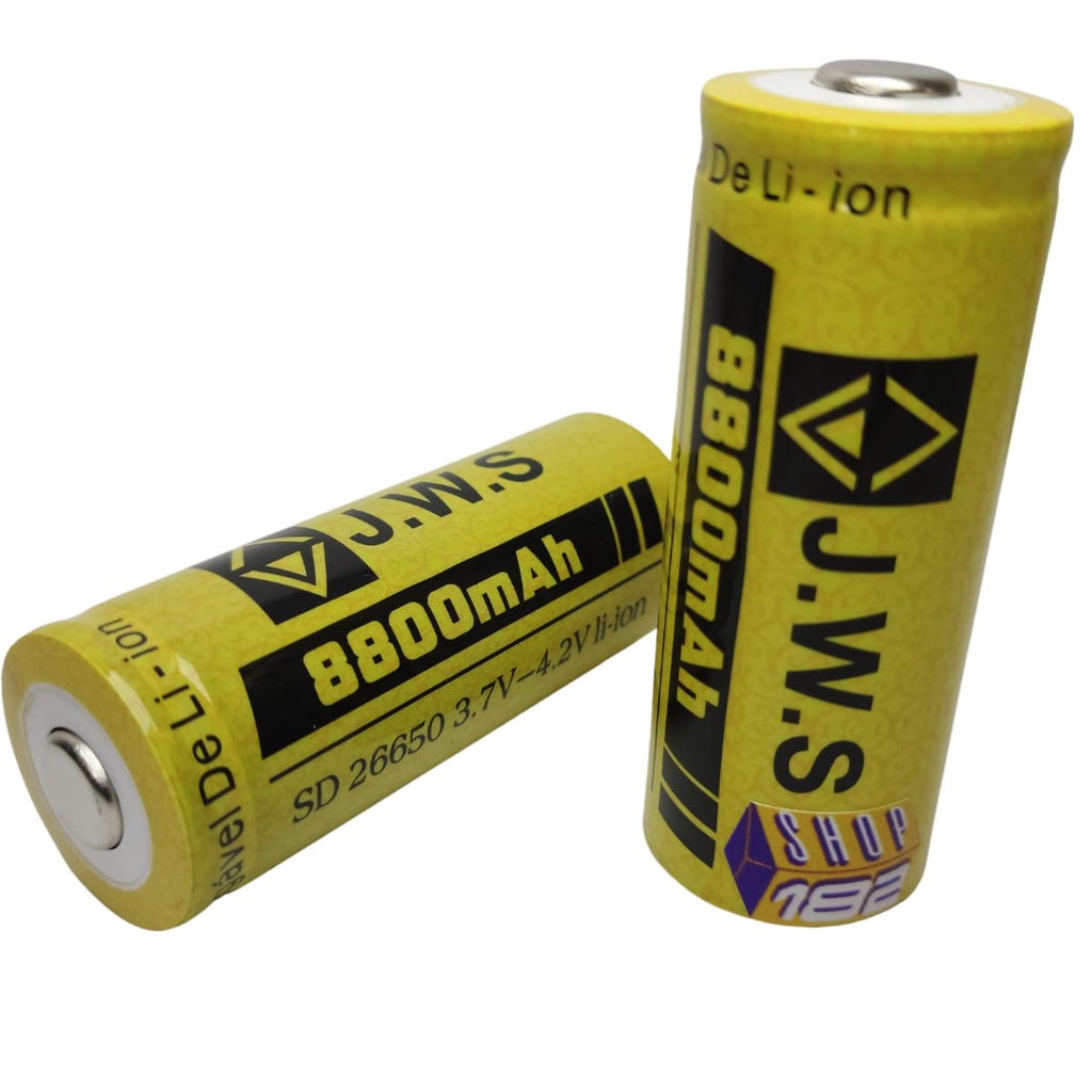 Bateria 26650 4.2v 8800 MAH Para lanternas X900 T9 T12 JWS Série Gold - 01 Unidade