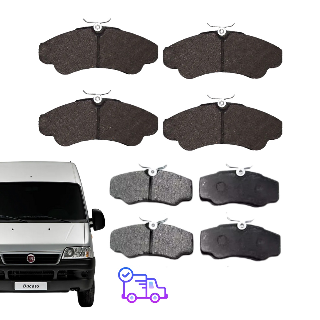 Kit Pastilha de Freio Dianteira + Traseira Fiat Ducato aro 16 com mola 2003 2004 a 2017 em Oferta na Shopee