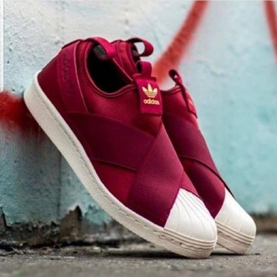 tenis adidas bordo