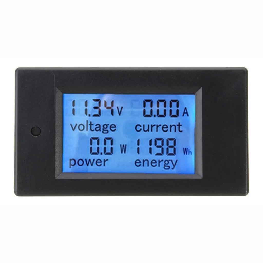 Wattímetro Voltímetro Amperímetro 12v 24 Solar Dc 20a