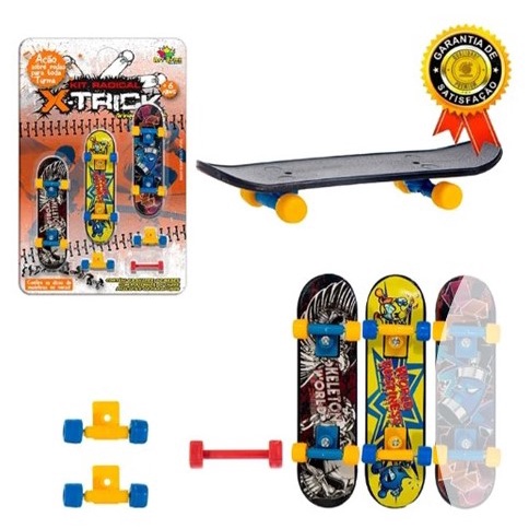 Skate De Dedo Infantil Radical Metal Brinquedo