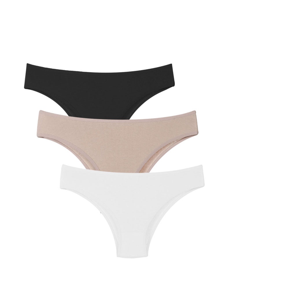 Kit 3 Calcinha Modelo Tanga em Algodão Confortável A10 em Oferta na Shopee