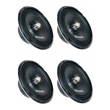 2 Pares Alto Falante Médio Grave Snake Esv 200 6 Polegadas Som Automotivo