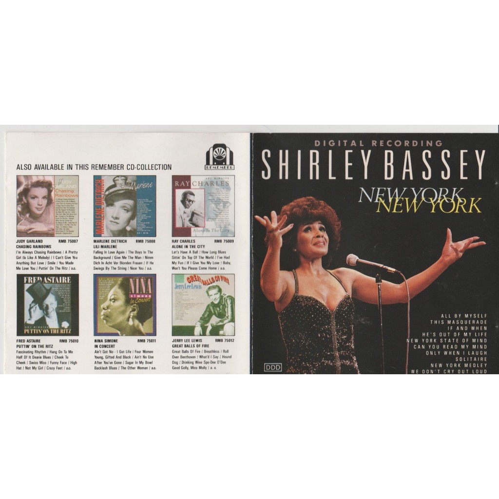 Cd Shirley Bassey New York New York 1992 Original