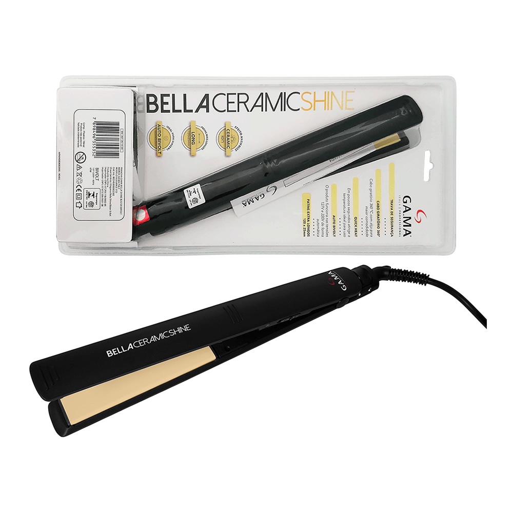 Prancha Chapinha Gama Italy Bella Shine Blister Bivolt