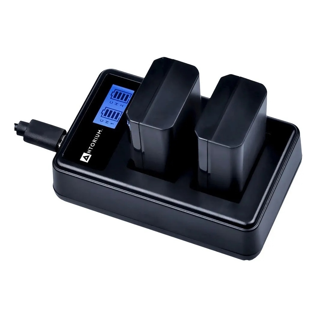 Carregador Duplo P/ Bateria Np-fz100 Sony A9 A7iii Fz100