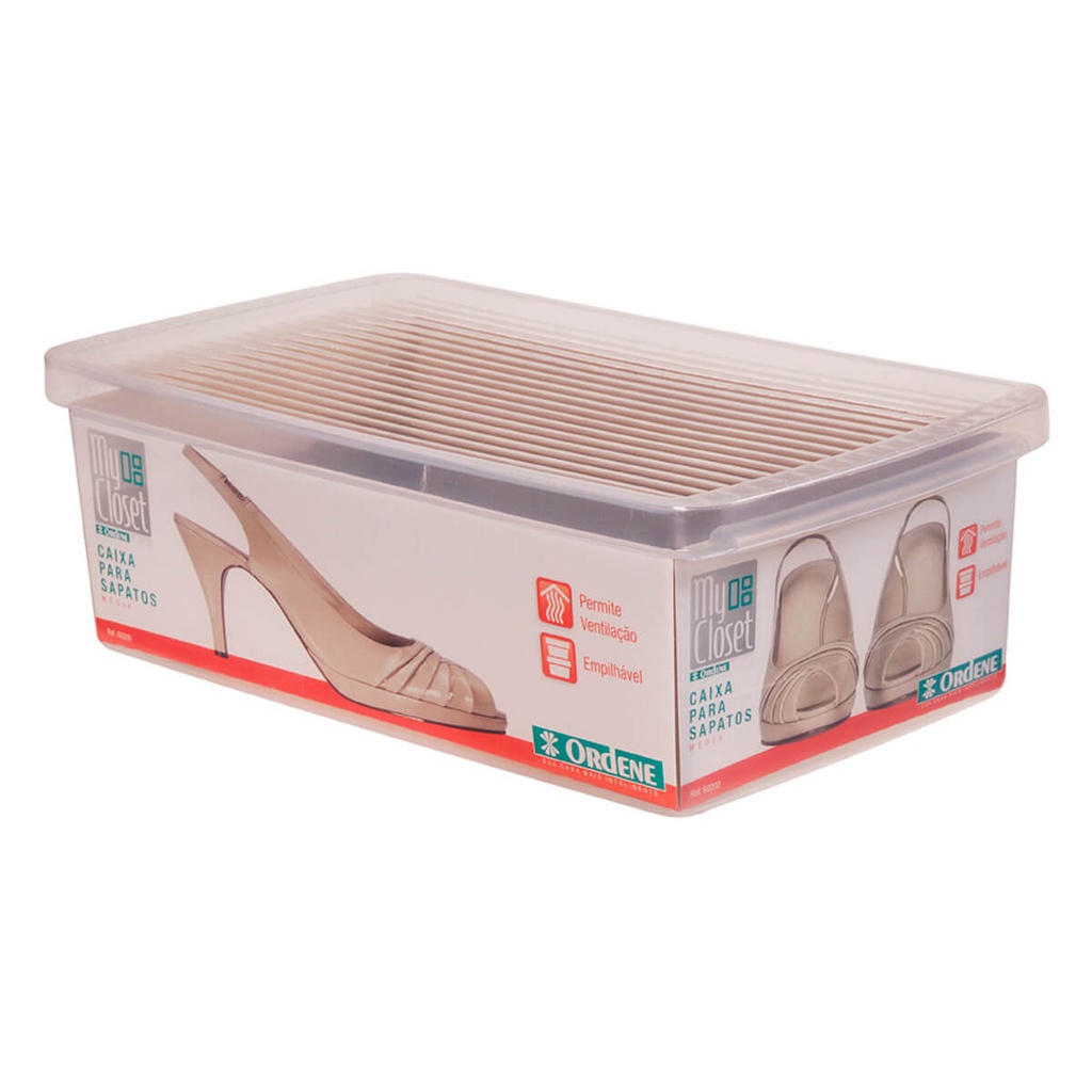 Caixa Organizadora Para Sapatos Feminino Masculino Média Ordene