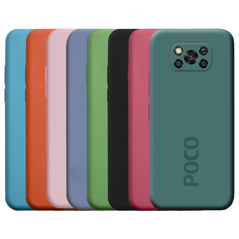 Casing Official Original Silicone Full Protection Soft Camera Protection Case Xiaomi Redmi Poco 0552