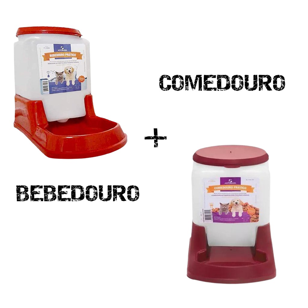 Comedouro e Bebedouro Automático Cães e Gatos 3 Litros Comedouro e Bebedouro Pratico Alvorada Cachorro e Gato — R$ 39,90 em Shopee, 11% OFF