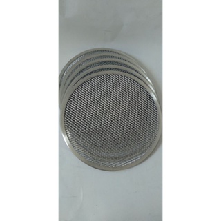 kit 05 telas Redondas 20cm para pizza malha 7x15 laminada (Alumínio 1mm) em Oferta na Shopee