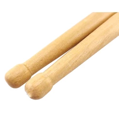 Par de Baquetas Vanguarda Ponta de Madeira Oliva Bateria Percussão