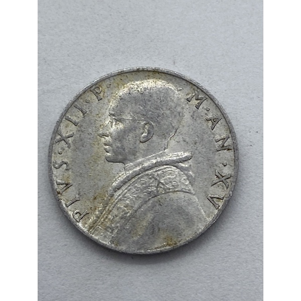 Moeda do Vaticano 10 Liras 1953 - Papa Pio Xll