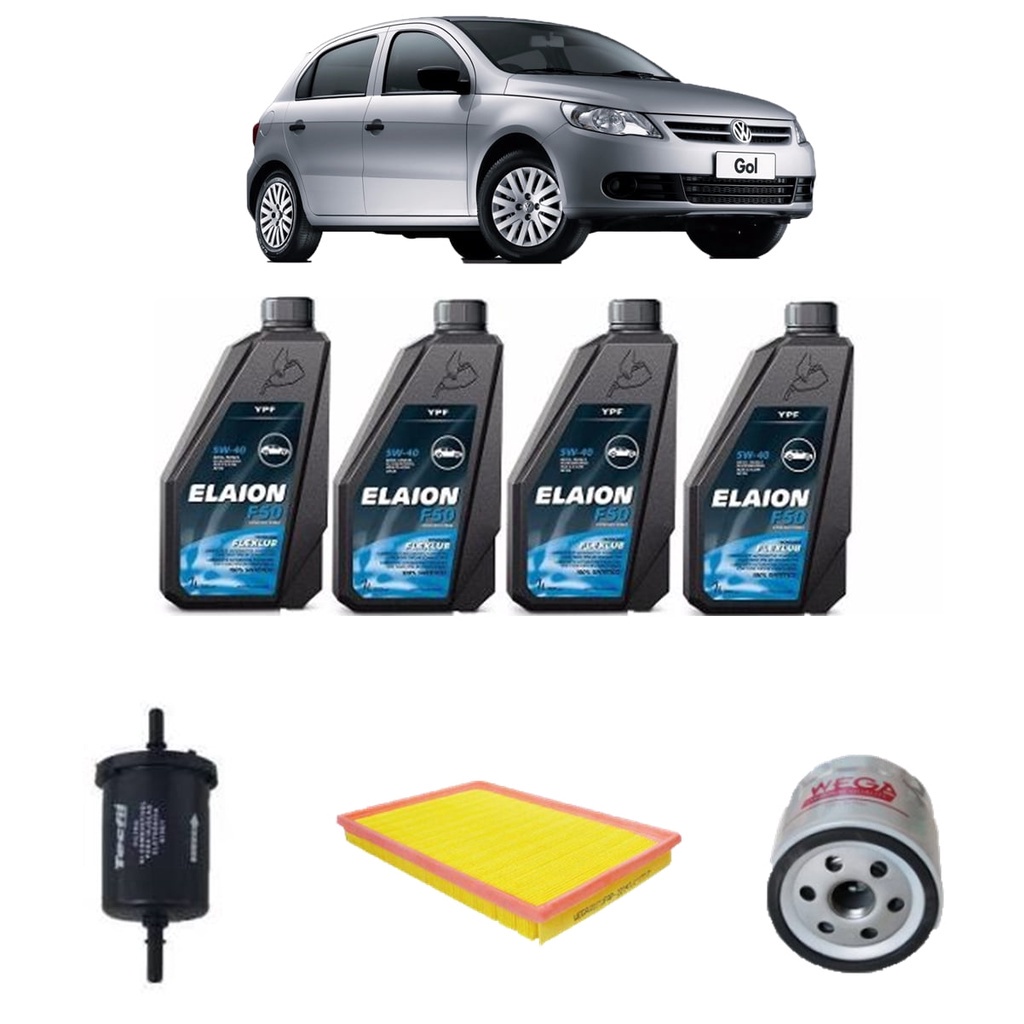 Troca De Oleo Gol Voyage 1.0 Oleo Elaion 5w40 Sintético