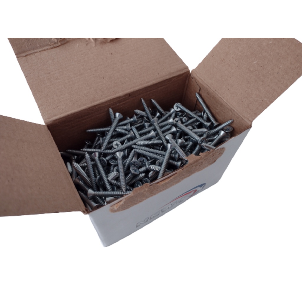 Parafuso 4,2x38 New-Fix Atarraxante Chato Philips 500pçs em Oferta na Shopee