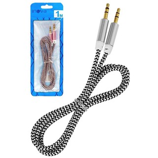 Cabo Auxiliar Reforçado P2 X P2 Nylon 1 Metro Som Celular Carro Fone PC