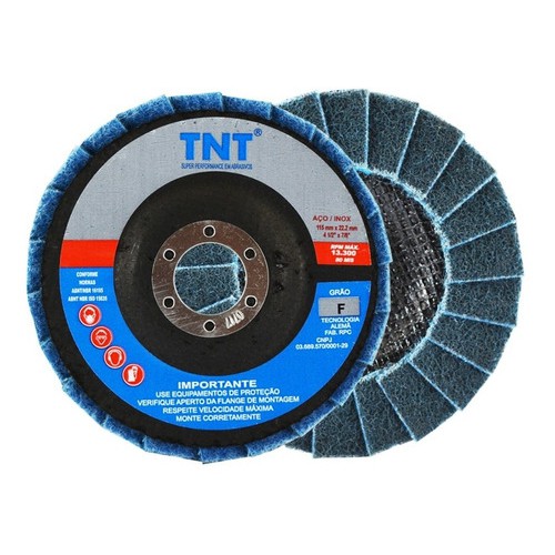 Disco Flap De Manta Abrasiva 115mm Fina Bear Tex p/ lixadeiras e esmerilhadeiras em Oferta na Shopee