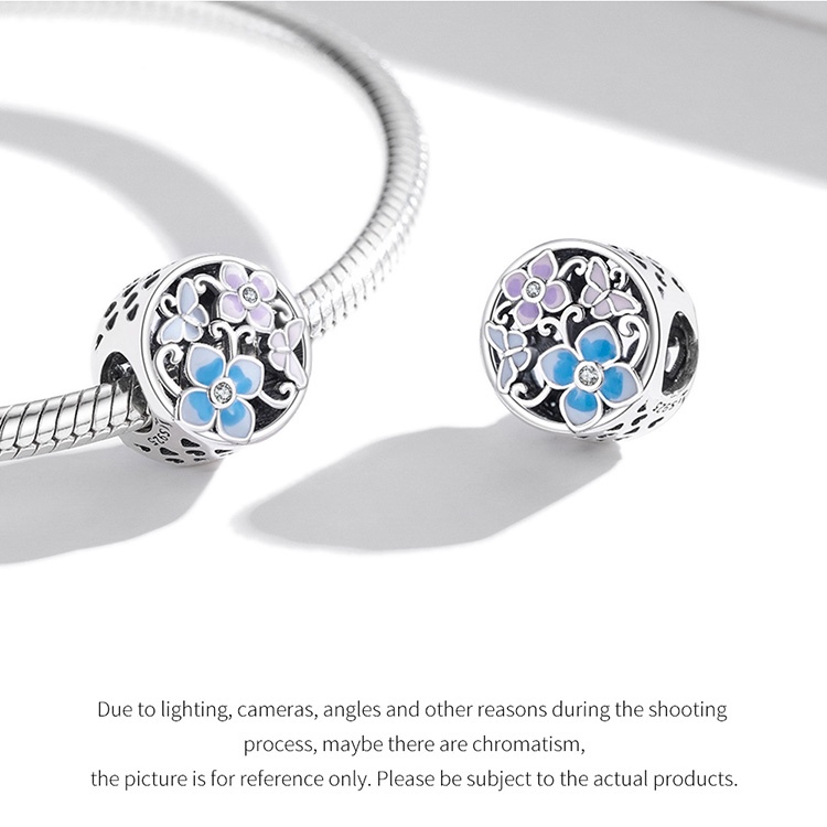 Bamoer Secret Garden Series 3 Estilos 925 Sterling Silver Fashion Charmes Para Colar Acessórios De Joias DIY SCC2061 · foto 2