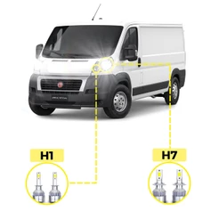 Kit Ultra LED Fiat Ducato 2005/2021 20000 Lúmens 6500K H1 H7