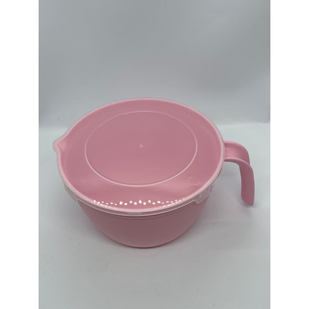 pinico na cor rosa  com tampa  tigela derretedeira ou pote para micro-ondas ou freezer cozinha casa lar atacado e varejo em Oferta na Shopee