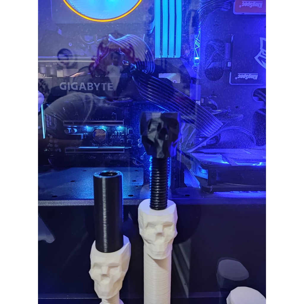 Suporte Vertical GPU /Apoio pra Placa de Video Ajustável caveira