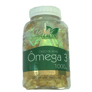 Omega 3 Óleo de Peixe Gold Green EPA/DHA 120 Capsula 1000 Mg