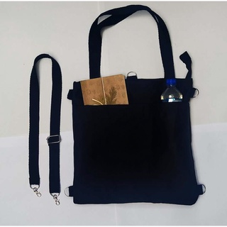 Mochila Ecobag Preta Lisa