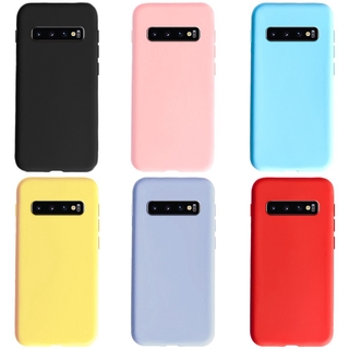 Capa Flexível De Silicone / Tpu / Cor Pastel Para Samsung Galaxy S10 / S / 10 Plus / S10