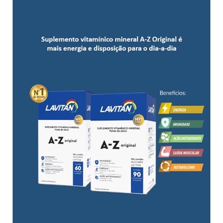 Lavitan Original A-Z com 60 comprimidos Polivitaminico e polimineral
