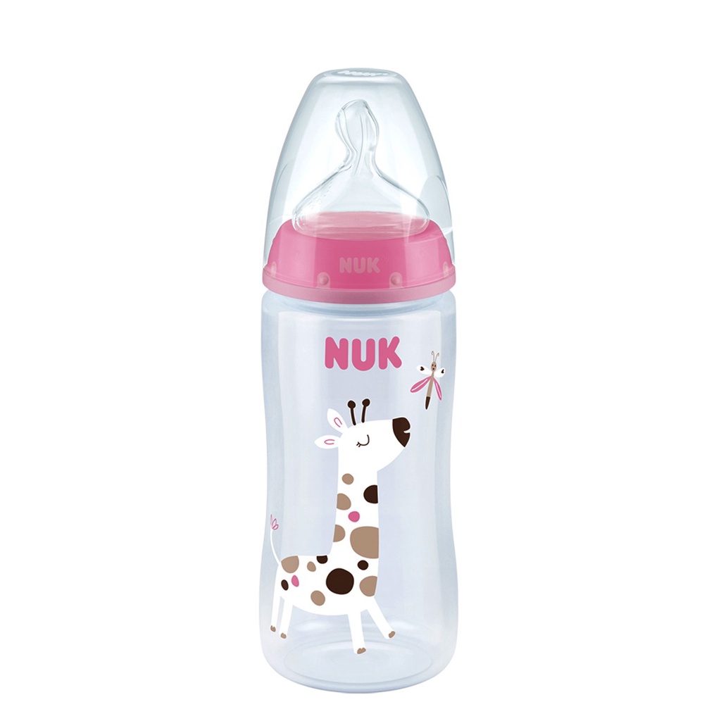 Mamadeira First Choice Controle Temperatura 360ml Rosa - Nuk em Oferta na Shopee